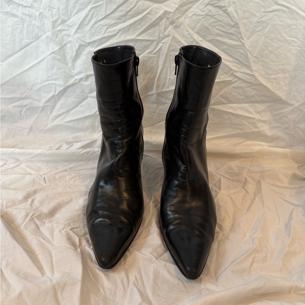 Stuart Weitzman Black Ankle Booties - Picture 2 of 5